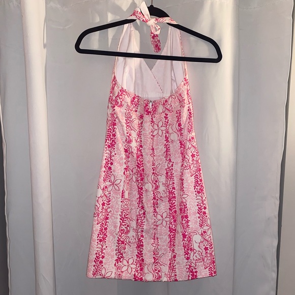 lilly pulitzer pink and white dress 🦋 - Picture 2 of 5